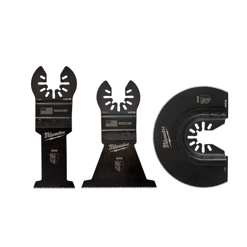 OPEN-LOK&trade; 3PC Wood Blade Multi-Tool Blade Variety Pack