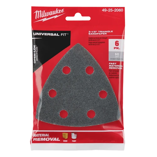 OPEN-LOK&trade; 89mm&nbsp;60 Grit H&amp;L Sandpaper 6PK