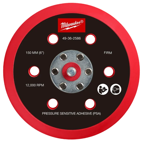 150mm Pressure Sensitive Adhesive Sander Backing Pad - Firm
