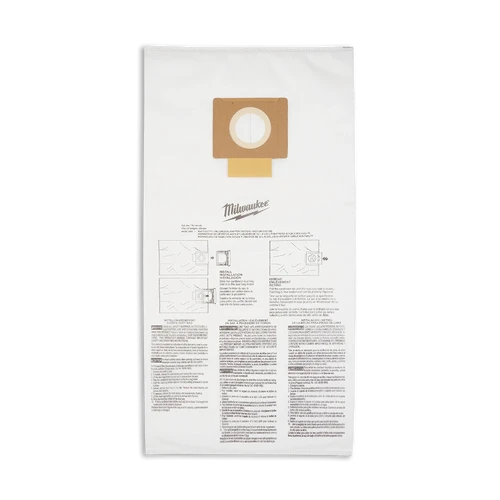 M18 FUEL&trade; 34L Wet/Dry Vac - Fleece Bags - 5Pk