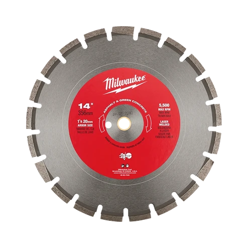 350mm (14&rdquo;) Diamond Asphalt &amp; Green Concrete Segmented Blade