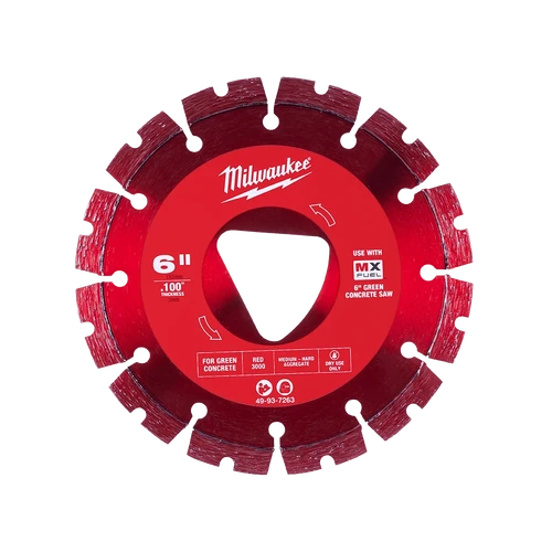 150mm (6&quot;) Green Concrete Diamond Blade - Red