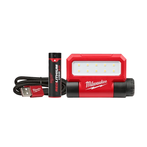 REDLITHIUM&trade; USB Folding Flood Light 3.0 Ah Kit