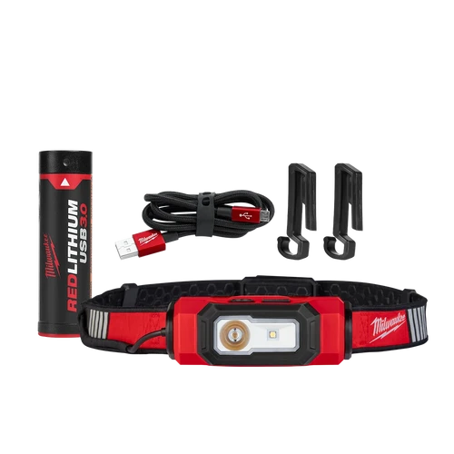 REDLITHIUM&trade; USB Rechargeable BEACON Hard Hat Light 3.0Ah Kit