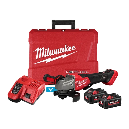 M18 FUEL&trade; ONE-KEY&trade; 125mm (5&quot;) High Speed Braking Angle Grinder with Deadman Paddle Switch Kit