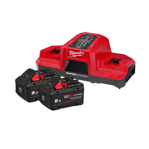 M18&trade; REDLITHIUM&trade; FORGE&trade; 8.0Ah Super Charger Starter Pack