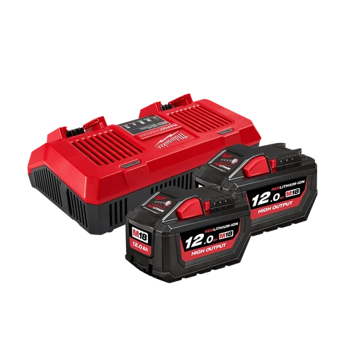 M18&trade; REDLITHIUM&trade; HIGH OUTPUT&trade; 12.0Ah Dual Bay Starter Pack