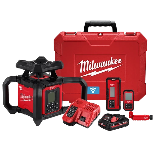 M18&trade; Dual Grade Rotary Laser 1,220m (4000') Red Kit