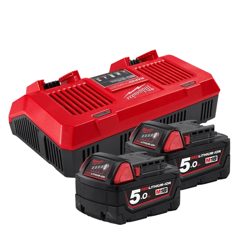 M18&trade; REDLITHIUM&trade; 5.0Ah Dual Bay Starter Pack