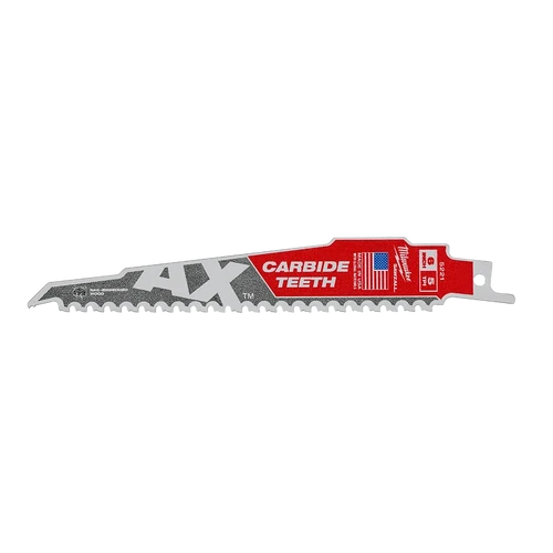 SAWZALL&trade; The AX&trade; with Carbide Teeth 150mm 6&quot; 5TPI Blade 1 Pack