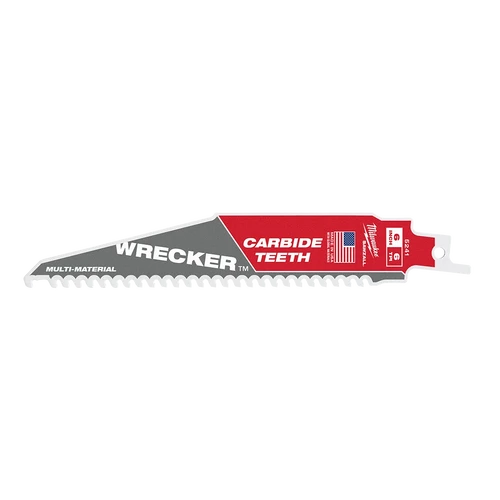 SAWZALL&trade; The WRECKER&trade; with Carbide Teeth Demolition 150mm 6&quot; 6TPI Blade 1 Pack