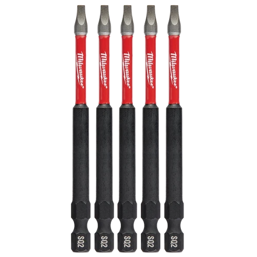 SHOCKWAVE&trade; Power Bit Square Recess #2 89mm (3 1/2&ldquo;) 5PK