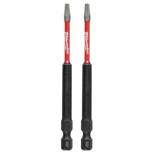 SHOCKWAVE&trade; Power Bit Square Recess #1 89mm (3-1.2&quot;) 2PK