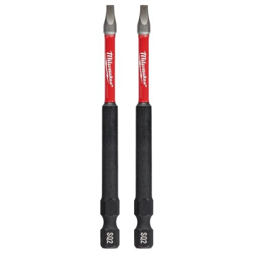 SHOCKWAVE&trade; Power Bit Square Recess #2 89mm (3-1/2&quot;) 2PK
