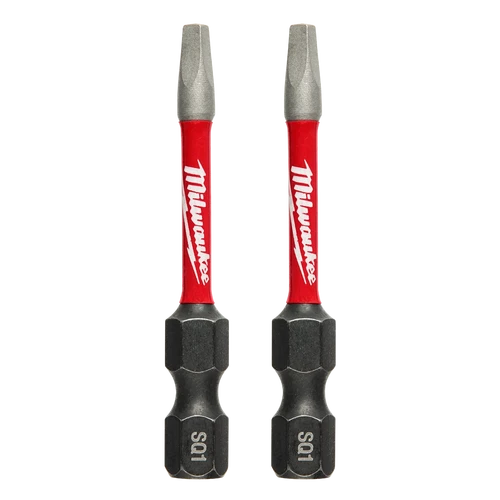 SHOCKWAVE&trade; Power Bit Square Recess #1 50mm (2&quot;) 2PK