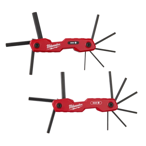17PC Metric/SAE Folding Hex Key Set