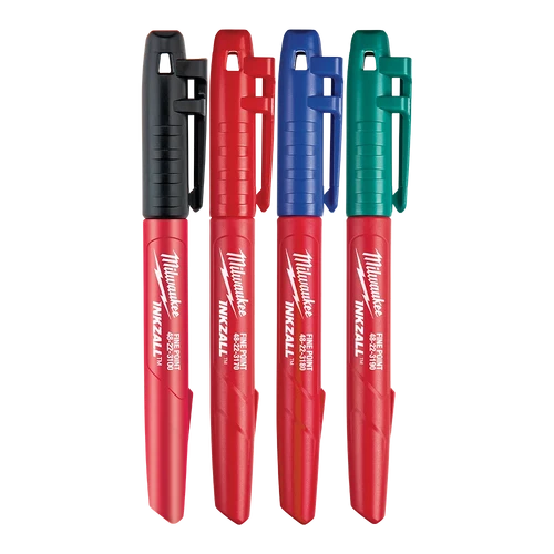 INKZALL&trade; Colour Fine Point Marker (4 Pk)