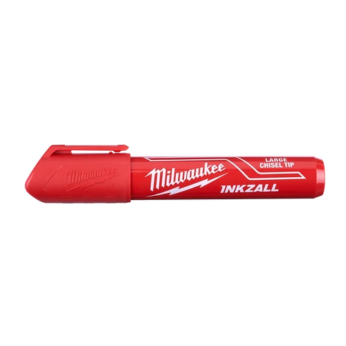 INKZALL&trade; Red Large Chisel Tip Marker