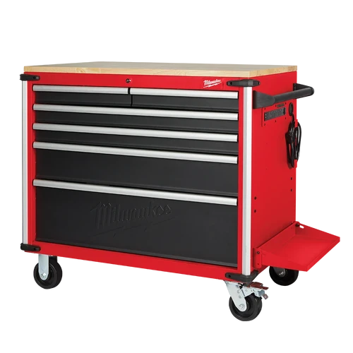 40&quot; Mobile Work Bench Wood Top