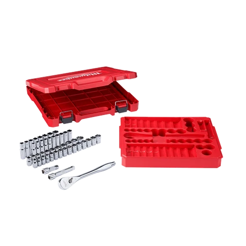 1/2&quot; Drive 47PC Metric and SAE Ratchet and Socket Set