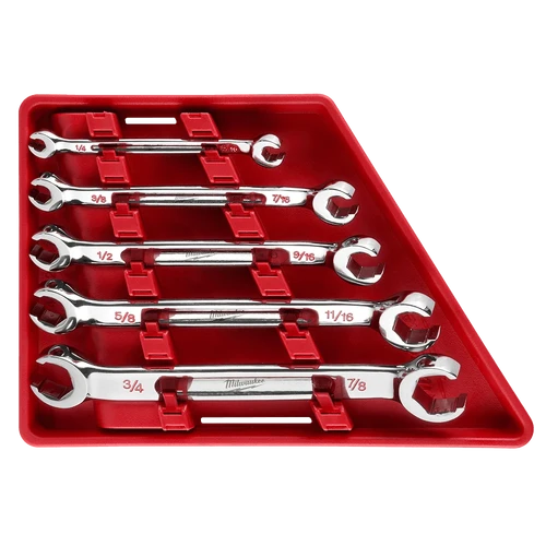 5pc Double End Flare Nut Wrench Set - SAE