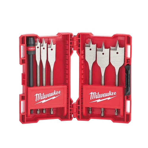 7pcs Timber Spade Bit Set