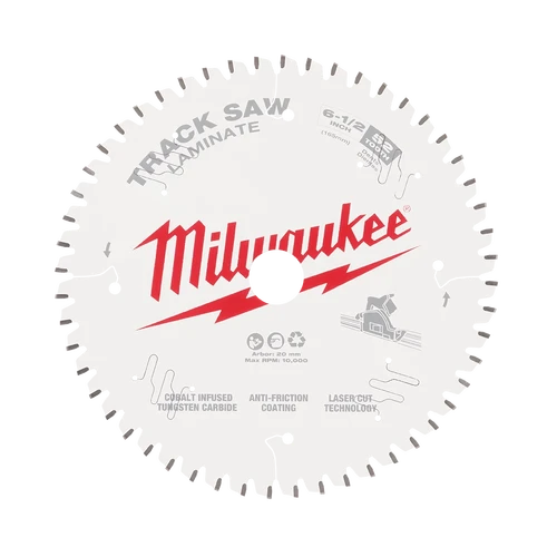 165mm (6-1/2&quot;) 52T Laminate/Aluminium Track Saw Blade