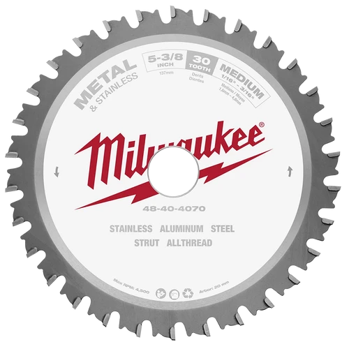 137mm (5-3/8&quot;) 30T Metal &amp; Stainless Circular Saw Blade