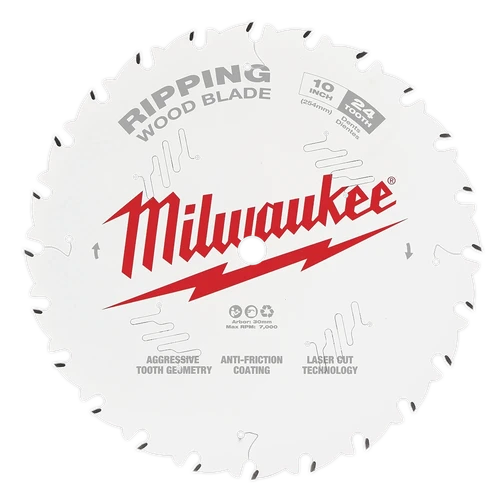 254mm (10&quot;) 24T Wood Circular Saw Blade Ripping