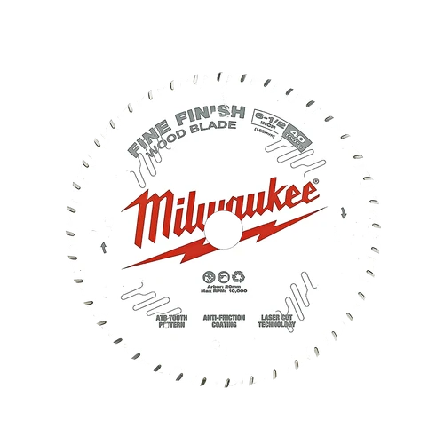 165mm (6-1/2&quot;) 40T Wood Circular Saw Blade Fine Finish