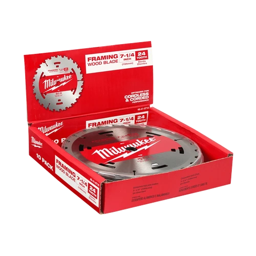 184mm (7-1/4&quot;) 24T Wood Basic Circular Saw Blade Framing 10pc Counter Box