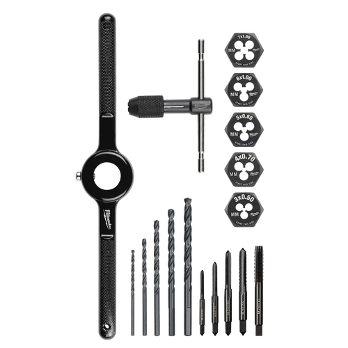 Metric Tap and Die 17PC Set - High Carbon Steel