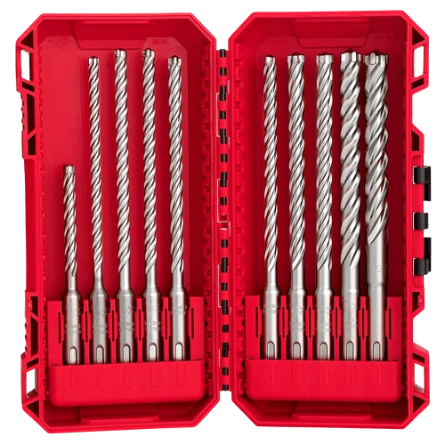 SDS Plus MX4 4-Cut Drill Bit 10PC Set