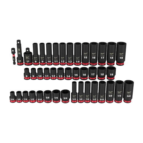 SHOCKWAVE&trade; 3/8&quot; Drive 43PC SAE &amp; Metric 6 Point Impact Socket Set