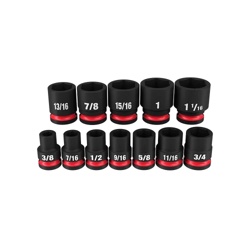 SHOCKWAVE&trade; 1/2&quot; Drive 12PC SAE Standard 6 Point Impact Socket Set