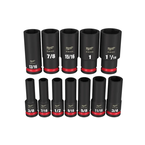 SHOCKWAVE&trade; 1/2&quot; Drive 12PC SAE Deep 6 Point Impact Socket Set