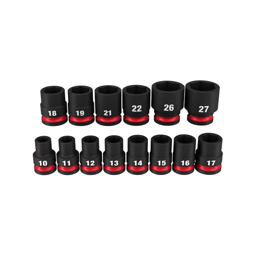 SHOCKWAVE&trade; 1/2&quot; Drive 14PC Metric Standard 6 Point Impact Socket Set