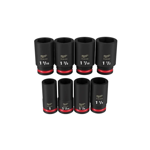 SHOCKWAVE&trade; 3/4&quot; Drive 8PC SAE Deep 6 Point Impact Socket Set