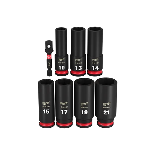 SHOCKWAVE&trade; 3/8&quot; Drive 8PC Metric Deep 6 Point Impact Socket Set