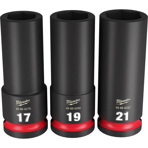 SHOCKWAVE&trade; 1/2&quot; Drive 3PC Metric Deep 6 Point Impact Socket Set