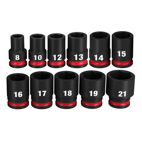 SHOCKWAVE&trade; 3/8&quot; Drive 11PC Metric Standard 6 Point Impact Socket Set