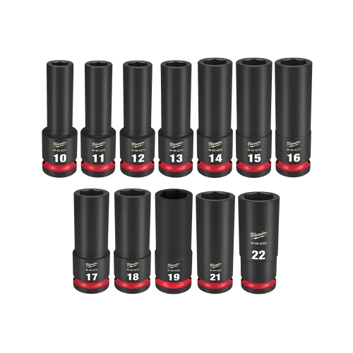 SHOCKWAVE&trade; 1/2&quot; Drive 12PC Metric Deep 6 Point Impact Socket Set