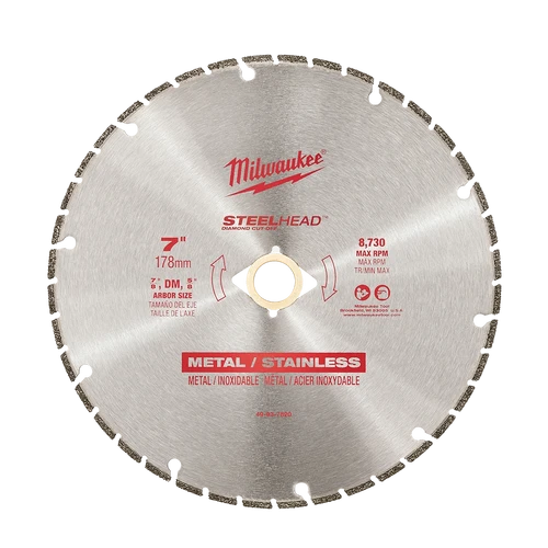 180mm (7&quot;) STEELHEAD&trade; Metal Diamond Cut-Off Blade