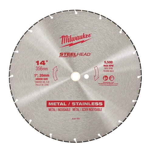 355mm (14&quot;) STEELHEAD&trade; Metal Diamond Cut-Off Blade