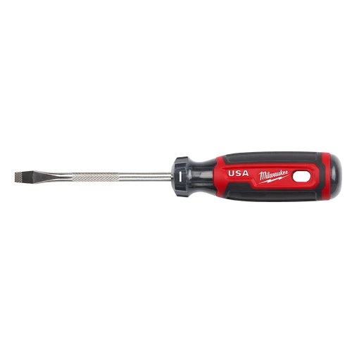 USA Made Cushion Grip Slotted 6mm (1/4&quot;) x 101mm Screwdriver
