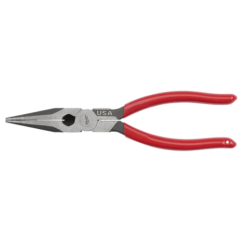 USA Made Dipped Grip 203mm (8&quot;) Long Nose Pliers