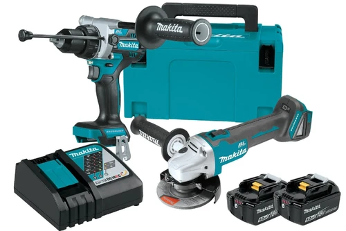 18V LXT Brushless 2-Pc. Hammer Drill / Angle Grinder Kit