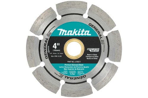 Premium Blades Segmented Rim Diamond blade A-94677 (4 Diamond Blade Segmented Rim Ideal for cutting block, brick and cured concrete
