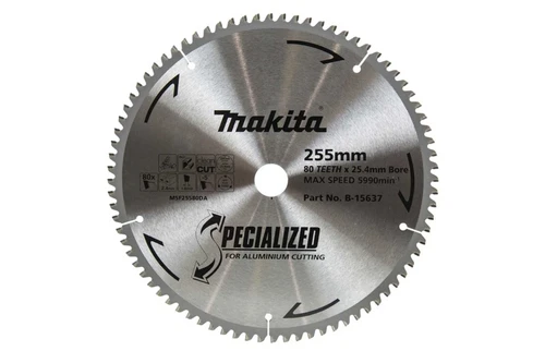 Metal / Aluminium Blades 255-355mm Aluminium cutting blades - for Mitre saws B-15637 255 x 25.4 x 80T 2.4 -5° - -