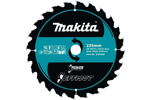 Efficut blades EFFICUT 235mm Cutting Blades (E-01943) E-01943 235 x 25mm x 24T 2.2mm 20° - 6,500